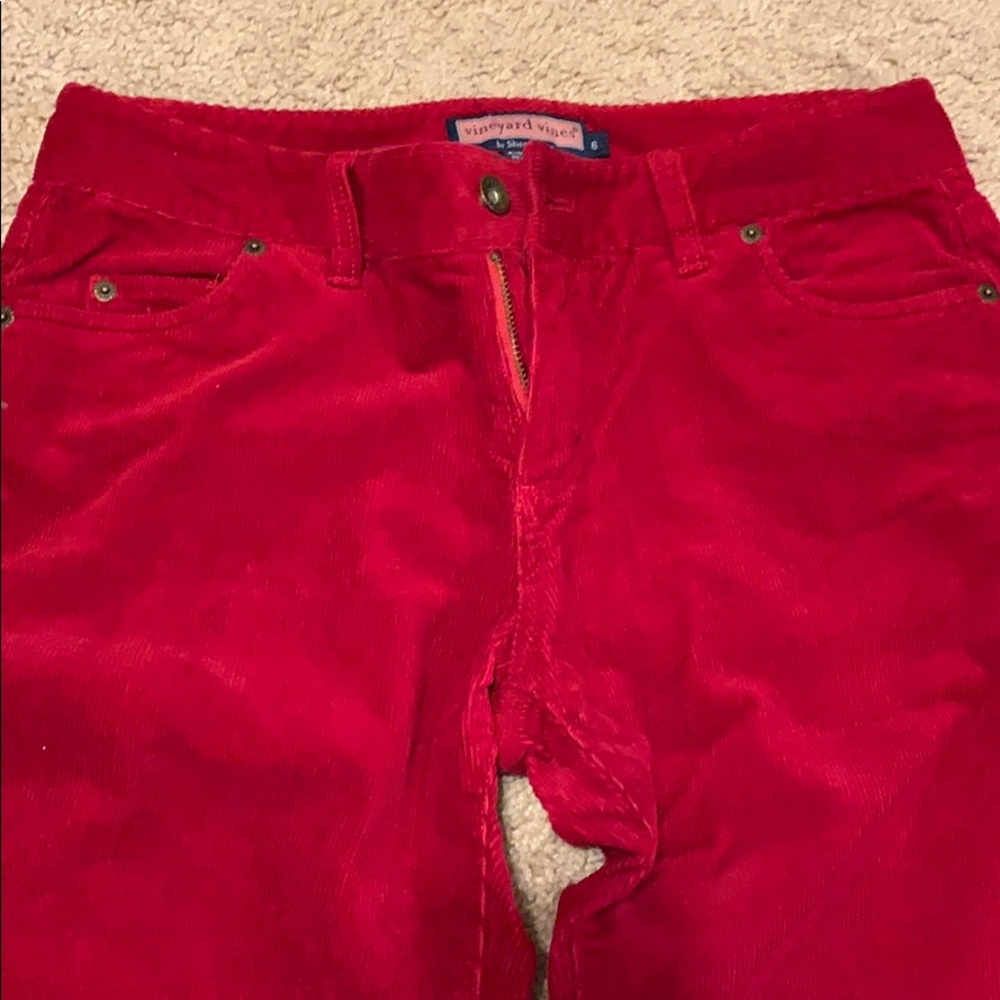 Vineyard Vines Red Corduroy Pants